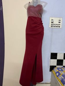 Pintrest Marron Designer Long Bodycott Piece
