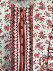 Here And Now A Line Printed Kurti
