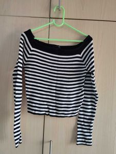 Striped Off-the-Shoulder Top