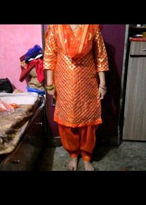 semi patiyala with suit