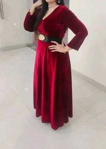 Elegant Velvet Maxi Dress
