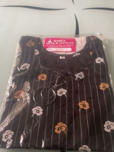 Navy Blue Straight Kurthi