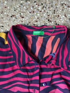 Multicoloured Zebra Print Dress