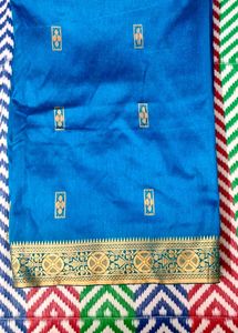 BLUE BANARASI SILK SAREE