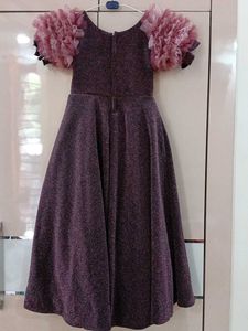 Sparkly Floral Accent Gown