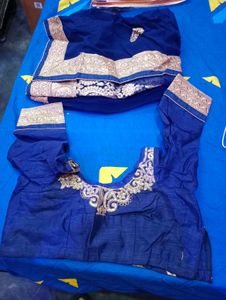 Blue Embroidered Lehenga Choli
