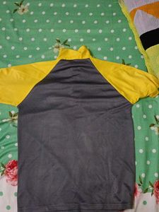 Yellow &amp; Gray Polo T-Shirt