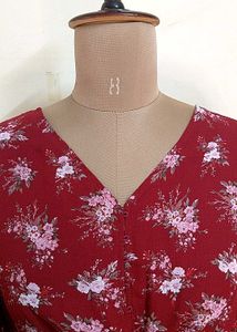 Rust Red Flare Dress