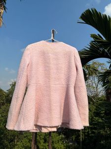 Pink Textured Jacket😍