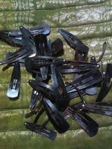 Vintage Black Hair Clips - Lot of 20+