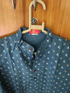 Khadi Collared kurta With 2 Pockets Size 38