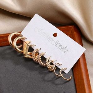 Gold Hoop Earring Set