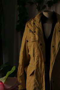 Yellow Vintage Casual Jacket