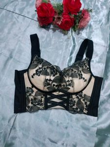Imported Floral Corset Lace Bra