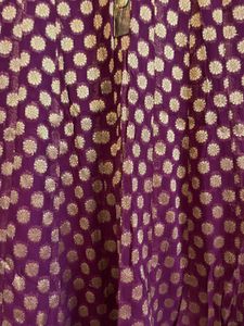 Elegant Purplish Magenta Zari Salwar Suit Set
