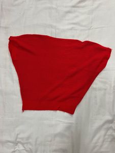 Red Knit Top