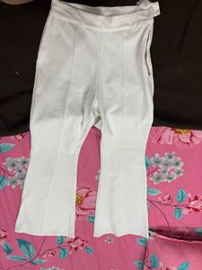 White Flare Trouser