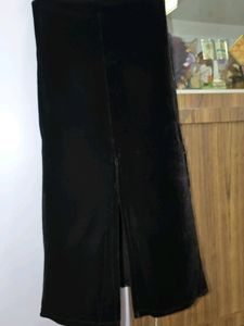 Black Velvet Party Wear Skirt