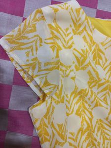 Yellow Dress With attached Inner