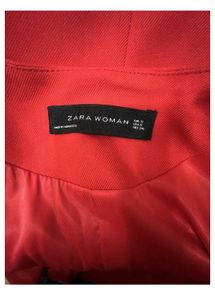 Zara Red Wrap Blazer Dress