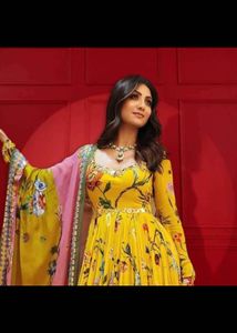 New Designer Stylist Gown With Full Flair