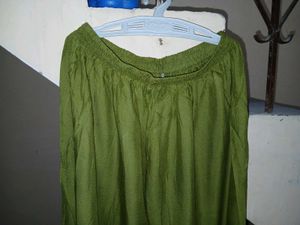 Green Embroidered Bell Bottom Sharara