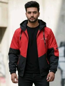 Stylish Red &amp; Black Men's Jacket