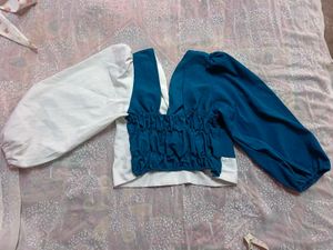 Chic Two-Tone Top (women's)