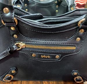 Iykyk Black Metal Detail Shoulder &amp; Sling Bag