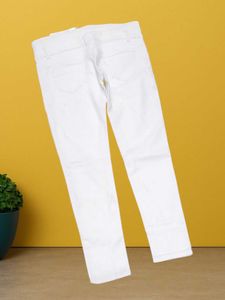 M@42 Size-34 White Denim Jeans