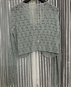Cut Out Crochet Bolero (fits till Mid Waist)