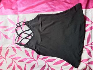 Hot Shein Black Mini Top