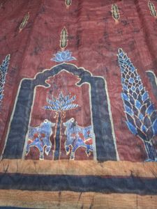 Office Wear Ajrakh Pichwai Printed Saree