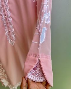 Pakistani 3 Piece Baby Pink Suit Set