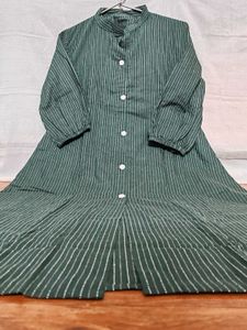 Striped Button-Down Dress
