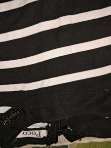 Striped Puff Sleeve Top