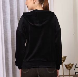 Black velvet Pullover Hoodie