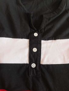 Striped Long Sleeve Henley