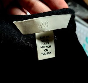 Fitted Black T-Shirt (US/EUR size - XS)