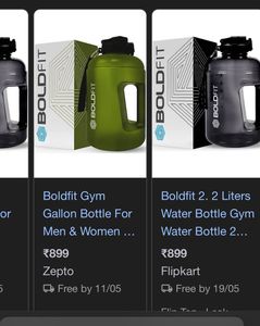 BoldFit Gallon Water Bottle 2.2 Litre