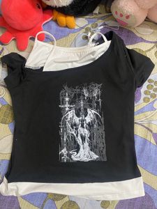 Off Shoulder T Shirt (black)