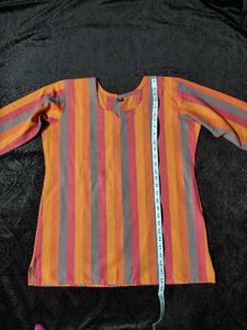 💗Striped Tunic Top