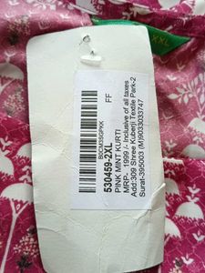 XXL Printed Kurti with Silver Necklace