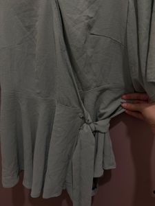 SHEIN Mint Green Wrap Top