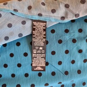 La Senza Blue Polka Dot Babydoll – Size M