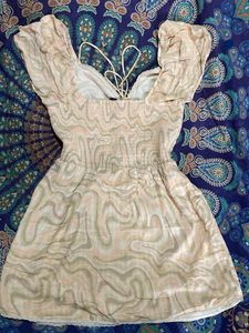 Swirl Print Mini Dress