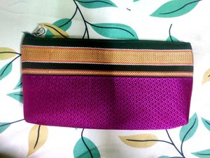 Handmade Clutch  Made Of Saree
