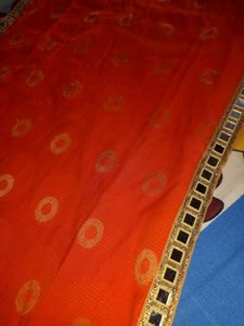 Orange Mirror Kurti