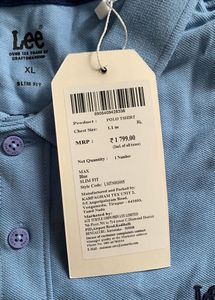 Lee Blue Polo Shirt - XL