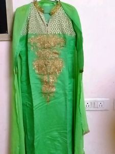 Light Parrot Green Kurta